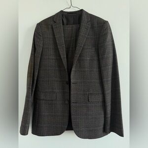 ASOS Charcoal Checkered Suit